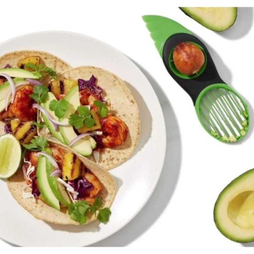 OXO Good Grips 3 In 1 Avocado Safety Slicer Dishwasher Safe Easy Grip
